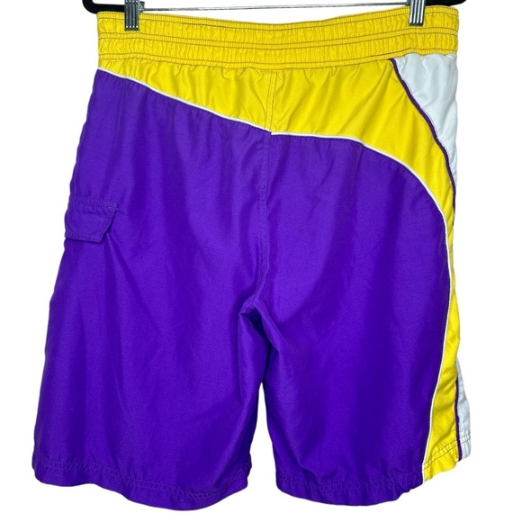 Los Angeles Lakers NBA Swim Trunks Shorts Medium - Picture 6 of 8